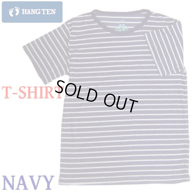 画像4: HANG TENパイルシリーズ/Tシャツ(ハンテン,メンズボーダートップス,パイル地Tシャツ,パジャマ,ルームウェア) (4)