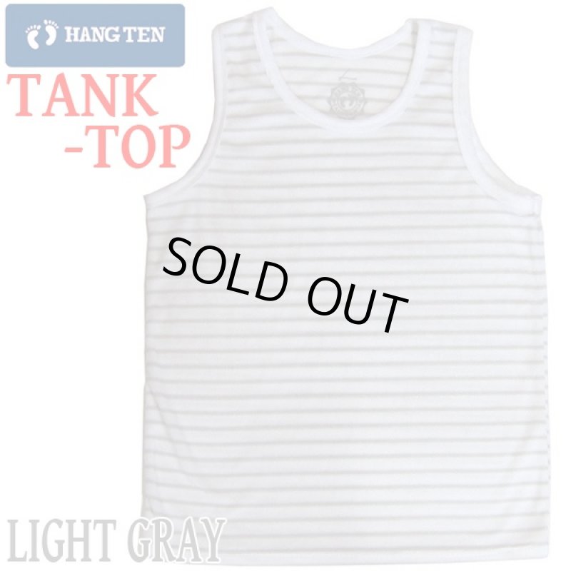 画像2: HANG TENパイルシリーズ/タンクトップ(ハンテン,メンズボーダートップス,パイル地タンクトップ,パジャマ,ルームウェア) (2)