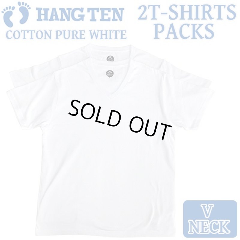 画像2: HANGTEN2枚パックTシャツ(ハンテン,メンズ,インナーウェア,男性下着,白無地Tシャツ,半袖,アンダーウェア,コットン,綿100%) (2)
