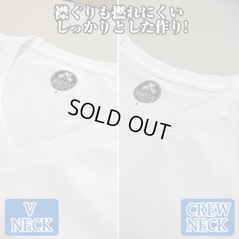 画像3: HANGTEN2枚パックTシャツ(ハンテン,メンズ,インナーウェア,男性下着,白無地Tシャツ,半袖,アンダーウェア,コットン,綿100%) (3)