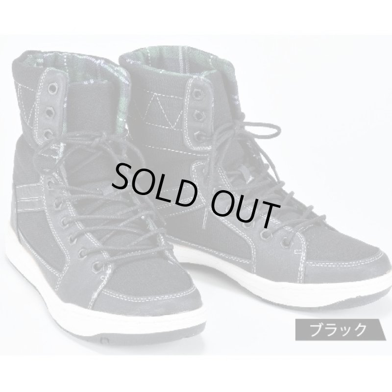 画像2: ボリュームハイカットスニーカー（Turmeric/ターメリック/ミドルカット/メンズ/ブーツ/チェック柄） (2)