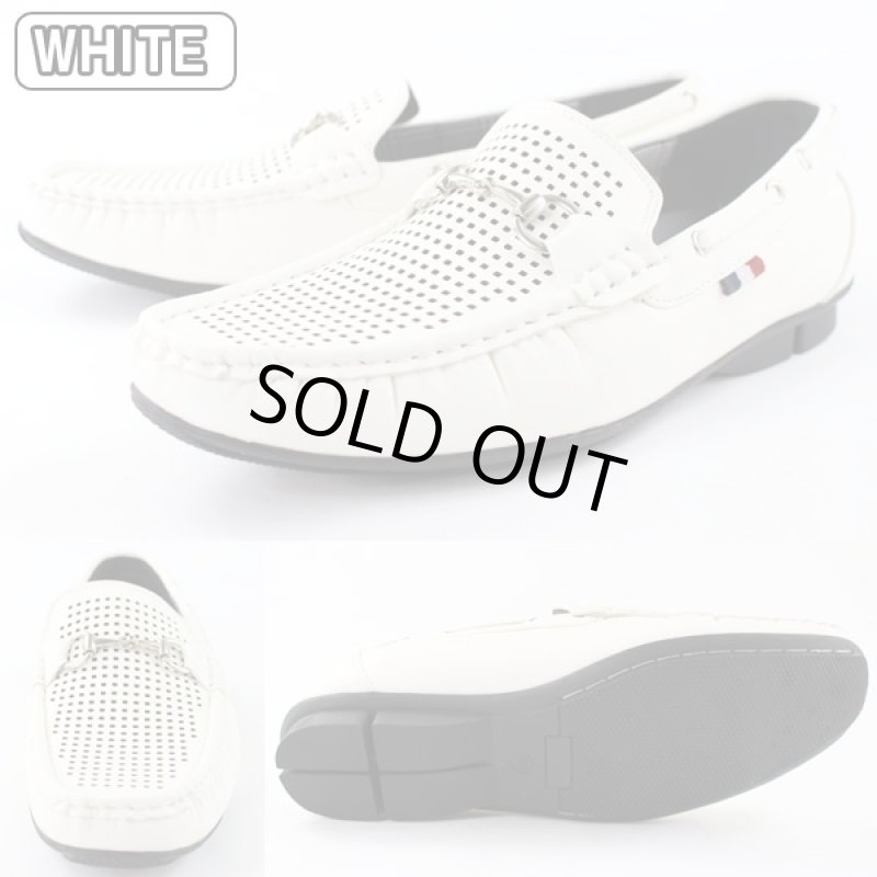 画像6: WilsonメンズPUレザーモカシンシューズ「ビットタイプ」(ウィルソン,メンズ,ドライビングシューズ,デッキ,パンチング,カジュアル) (6)