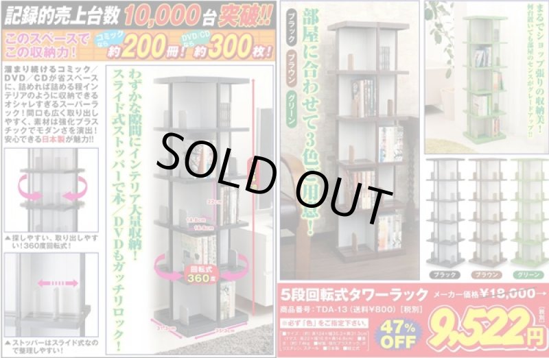 画像4: 5段回転式タワーラック (4)