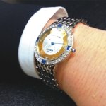 画像3: 送料無料！ペレバレンチノ25周年限定ゴールドディスクウォッチ「メンズ」(腕時計,PER VALENTINO,天然ダイアモンド5石） (3)