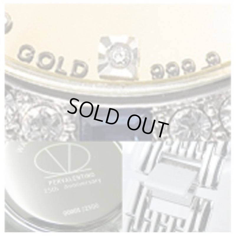 画像4: 送料無料！ペレバレンチノ25周年限定ゴールドディスクウォッチ「メンズ」(腕時計,PER VALENTINO,天然ダイアモンド5石） (4)