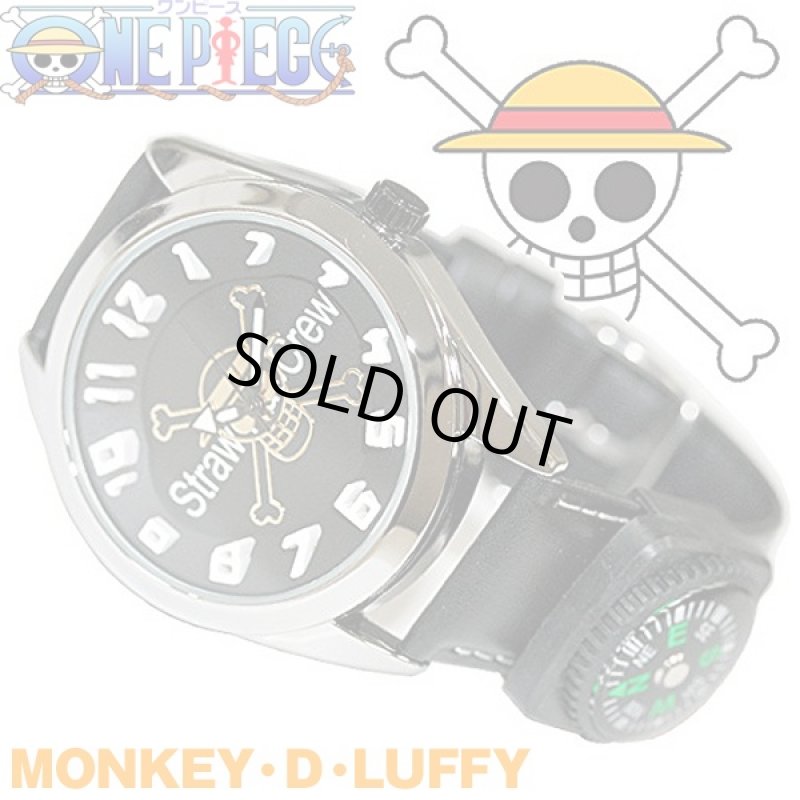 画像2: ワンピース「ログポース」3Dインデックスウォッチ（ワンピースオフィシャルグッズ,メンズ,腕時計,レザーベルト,方位計付き) (2)