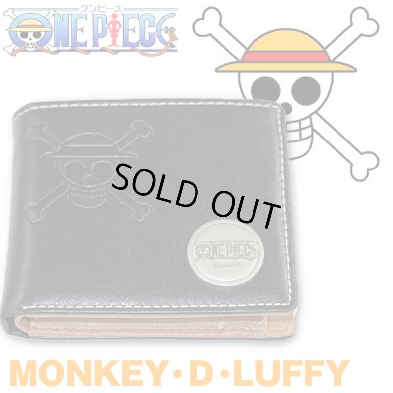画像2: ワンピースグロリアスレザー2つ折りウォレットII(ワンピースオフィシャルグッズ,メンズ,2つ折り財布,本革財布,海賊旗型押し) (2)
