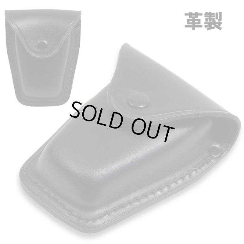 画像4: ハンドカフケース (革製,手錠ケース手錠入れ、ベルト通し付き,護身,防衛,コスプレグッズ,レプリカ手錠ケース,ベルトに装着) (4)