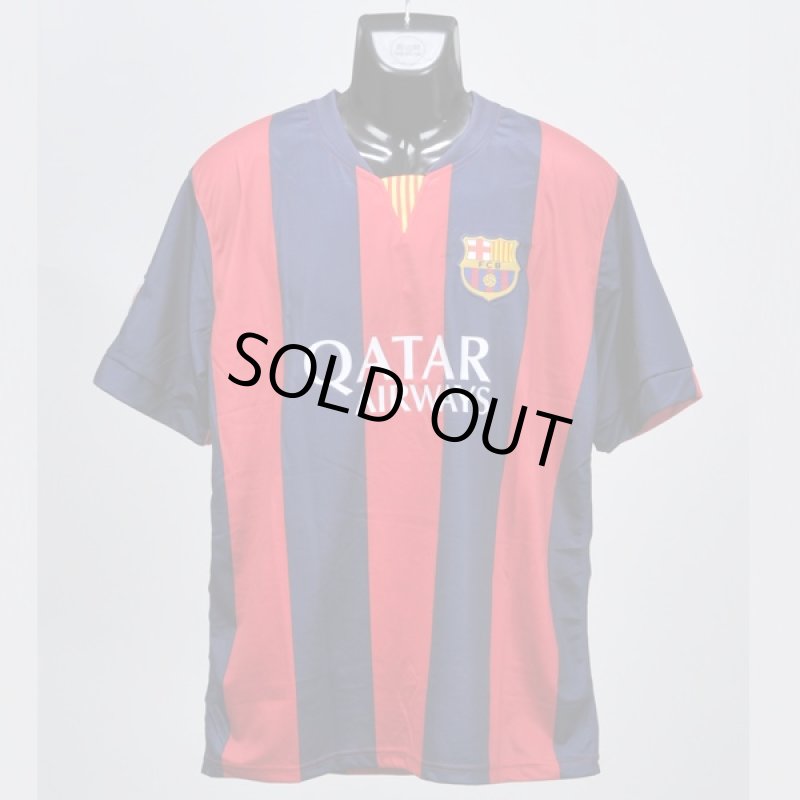 画像2: レプリカサッカープレイヤーシャツ「レギュラーサイズ」#11ネイマール(バルセロナVer.)(メンズ/ユニフォーム/ゲームウェア/ネーム/背番号） (2)