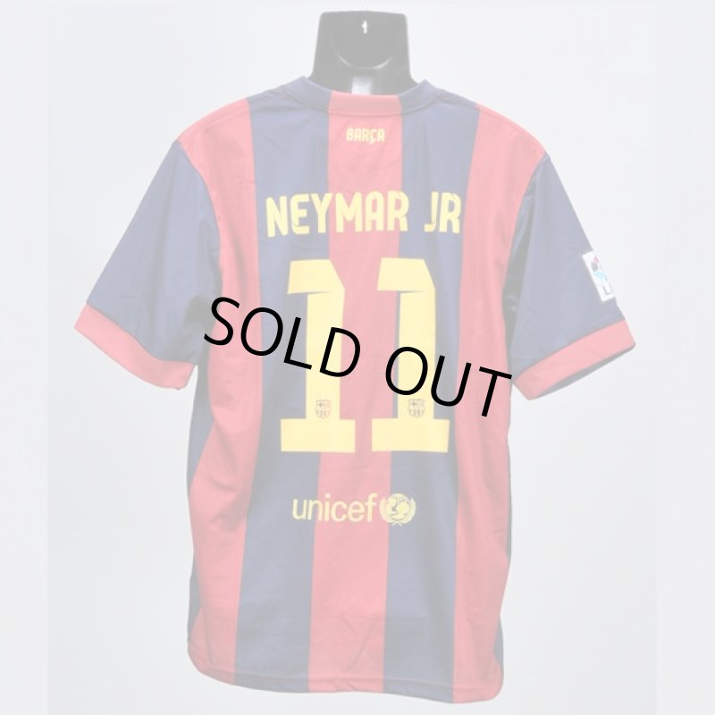 画像3: レプリカサッカープレイヤーシャツ「レギュラーサイズ」#11ネイマール(バルセロナVer.)(メンズ/ユニフォーム/ゲームウェア/ネーム/背番号） (3)