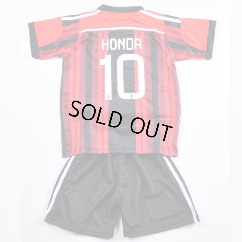 画像3: レプリカサッカープレイヤーセットアップ「キッズサイズ」#10本田圭佑(ACミランVer.)(子供サイズ/ユニフォーム/ゲームウェア/ネーム/背番号） (3)