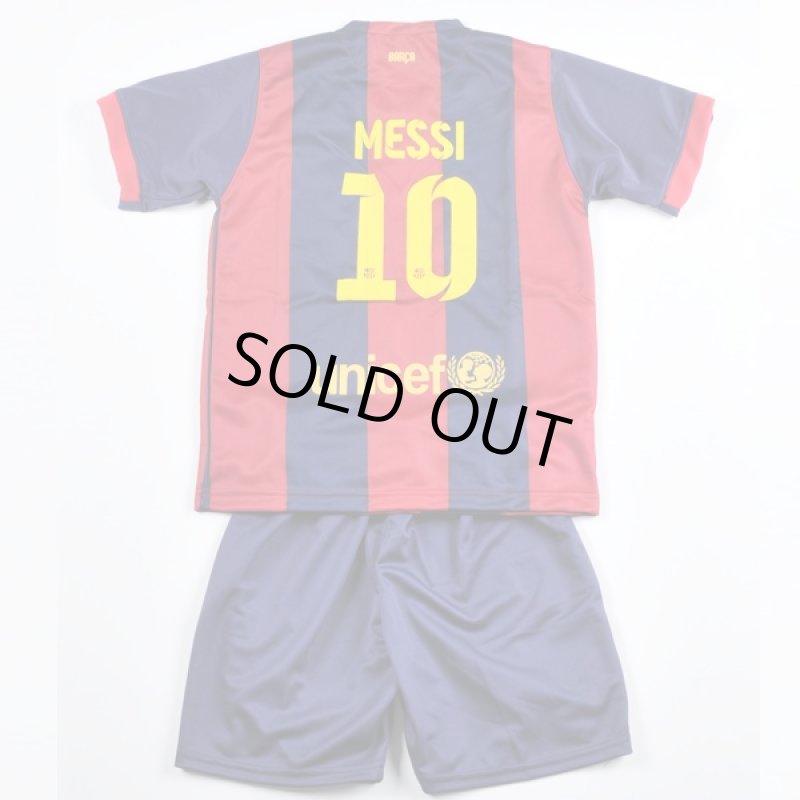 画像3: レプリカサッカープレイヤーセットアップ「キッズサイズ」#10メッシ(バルセロナVer.)(子供サイズ/ユニフォーム/ゲームウェア/ネーム/背番号) (3)