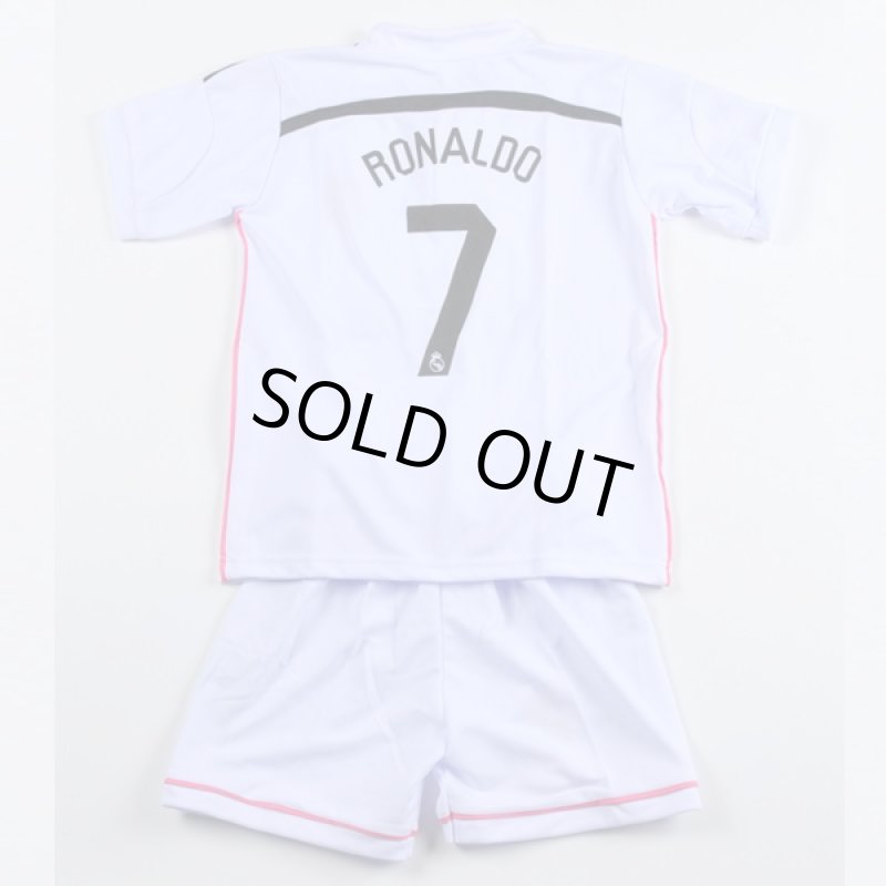 画像3: レプリカサッカープレイヤーセットアップ「キッズサイズ」#7C.ロナウド(レアルマドリードVer.)(子供サイズ/ユニフォーム/ゲームウェア/ネーム/背番号) (3)
