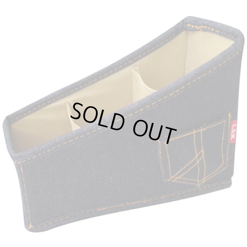 画像3: デニムリモコンラック(おしゃれ,テレビ,DVD,エアコン,小物入れ,ペン立て,リビング,収納,整理スタンド,ジーンズ素材) (3)