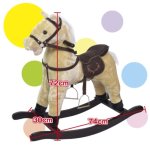 画像1: ロッキングポニー馬（子供向け/天然木/木製/乗馬/玩具/クリスマス/プレゼント） (1)