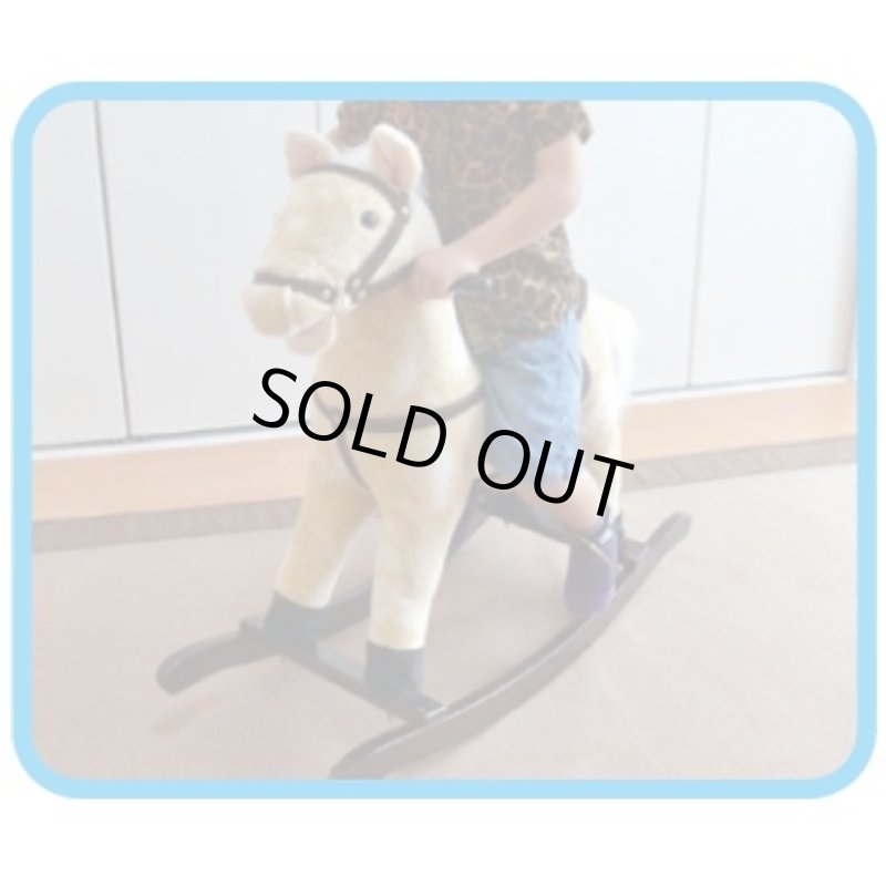 画像2: ロッキングポニー馬（子供向け/天然木/木製/乗馬/玩具/クリスマス/プレゼント） (2)