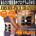 画像1: EMSシックスパックトレーナー「替えパット4枚」バリューパッケージ（6PACK,EMSトレーニング,微弱電流腹筋,ダイエット,ウエスト,刺激） (1)