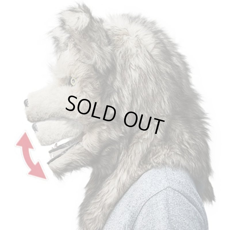 画像6: ムービングアニマルマスク「ウルフ/ホワイトタイガー」（口が動く/連動/狼/ハロウィン/学園祭/コスプレ/マンウィズアミッション） (6)