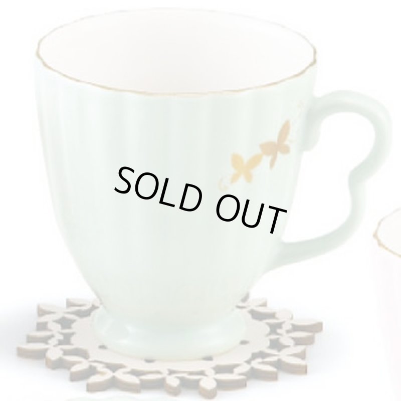 画像2: HANAE MORI「シュクレ・ペアスイートセット」 (ハナエモリ,ブランド食器,森英恵,コーヒーカップ,プレート,ギフト,贈り物,お祝い) (2)