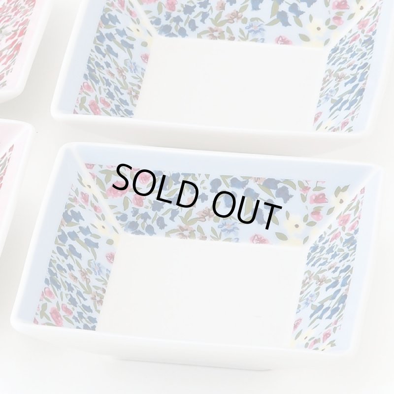 画像3: NINA RICCI「ジャンヌ・スクエアセット」 (食器,,耐熱レンジ対応,保存容器,小皿,取り皿,JEANNE,花柄,ギフト,贈り物,敬老の日) (3)