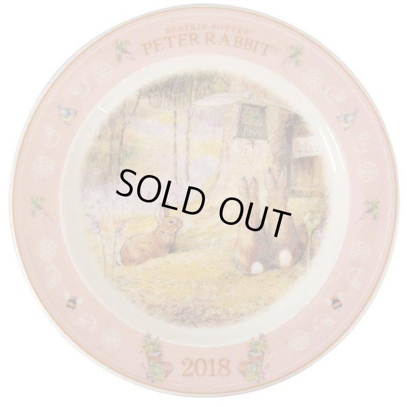 画像2: ピーターラビット2018イヤーズプレート (PETER RABBIT,お皿,皿たて付き,陶器,食器,ムーミン公式,2018年,記念限定品,20cm,ギフト) (2)