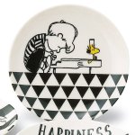 画像2: スヌーピーモノトーンファイブプレートセット (食器,耐熱容器,SNOOPY.ギフト,母の日,贈り物,お祝い返し,レンジOK,食洗機OK) (2)