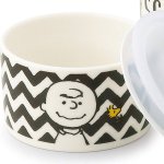 画像2: スヌーピーモノトーンレンジ3点セット (食器,耐熱容器,SNOOPY.ギフト,母の日,贈り物,お祝い返し,レンジOK,食洗機OK) (2)