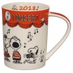 画像2: スヌーピー2018イヤーズマグカップ (SNOOPY,コップ,陶器,食器,スヌーピー公式,2018年,記念限定品,ギフト,贈り物) (2)