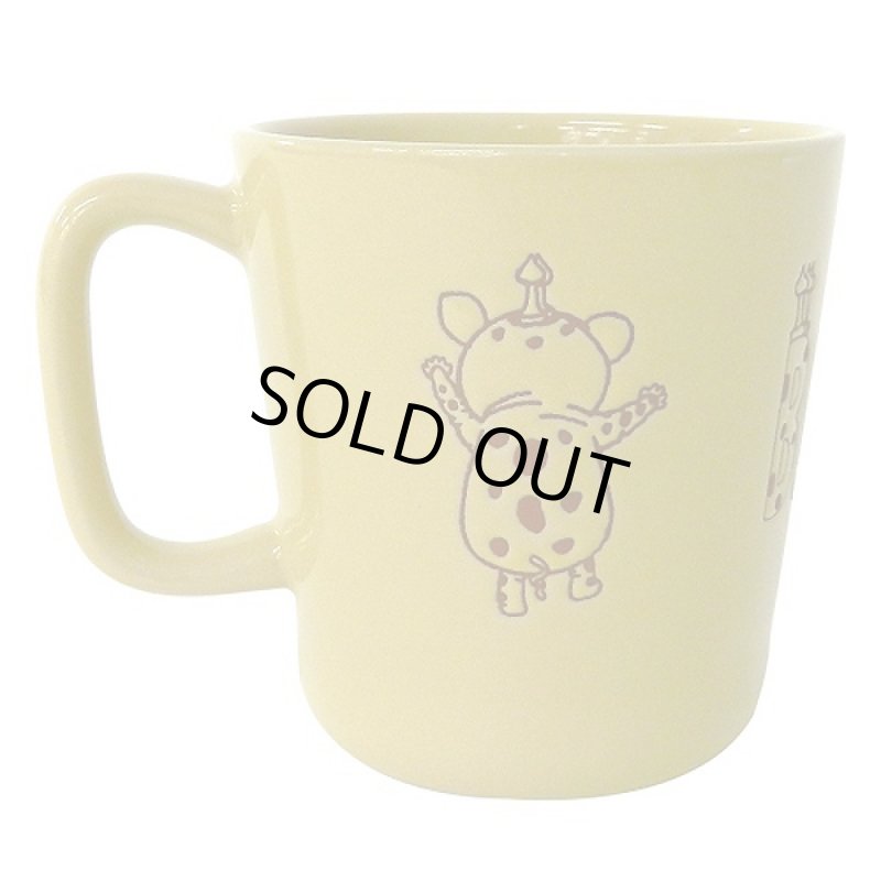 画像2: zerostone木製コースター付マグ「ブースカ」by Shinji Katou (コラボ,コップ,陶器,食器,ギフト) (2)