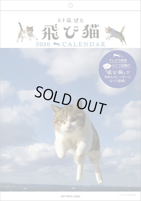 画像1: 2026年飛び猫カレンダー (1)