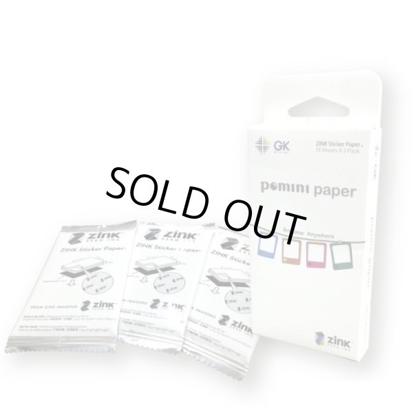 別売 ポミニ専用ZINKフォトシール30枚セット(取替え/パック/買い増し
