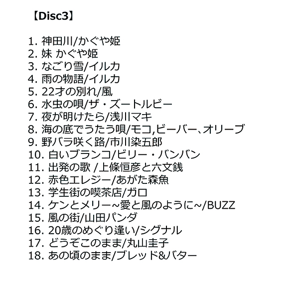 永遠のフォーク大全集　青春の歌　CD 12枚組