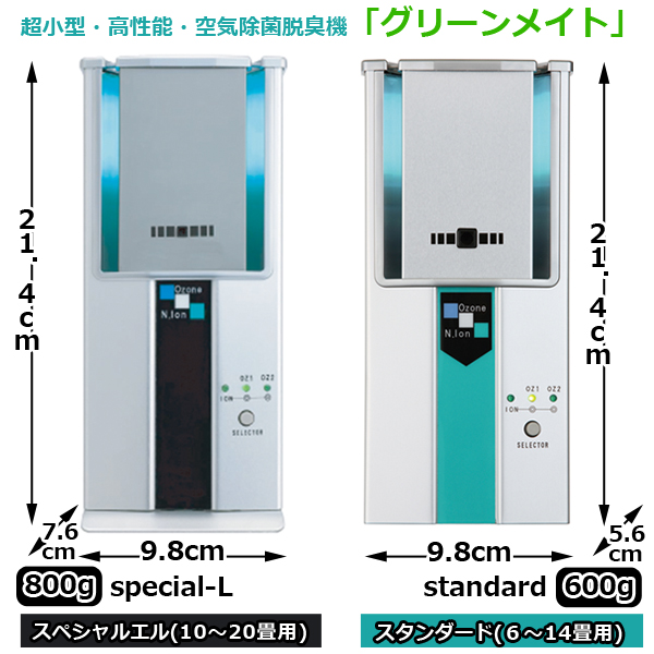 偉大な 旭東 超小型高性能 空気除菌脱臭器 グリーンメイト 811308
