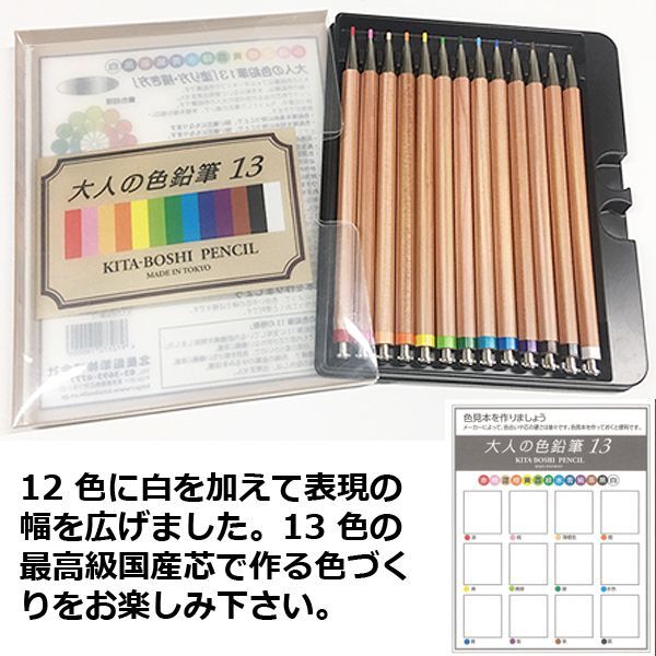 北星鉛筆 KITA-BOSHI PENCIL シャープペン 大人の色鉛筆 OPP袋 1本入 OTP-IE580