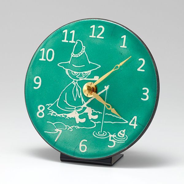 掛置兼用ムーミン陶器製アート時計「スナフキン Pottery Clock」RSM-MAZ-SK