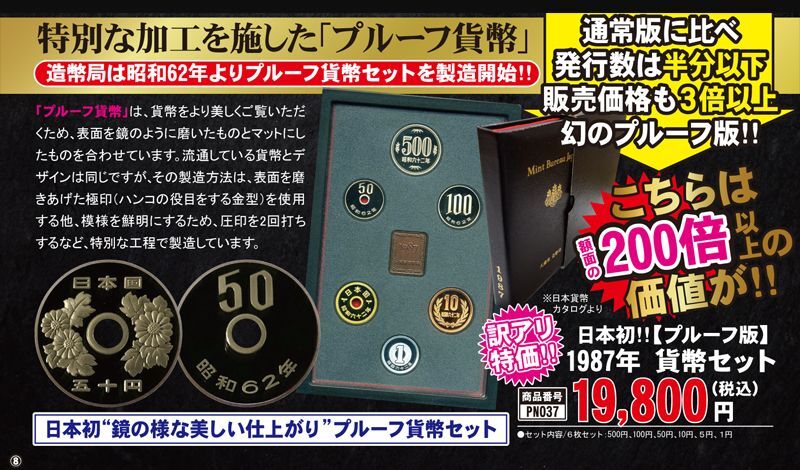 プルーフ貨幣セット 1987【昭和62年】～2016【平成28年】全30年分