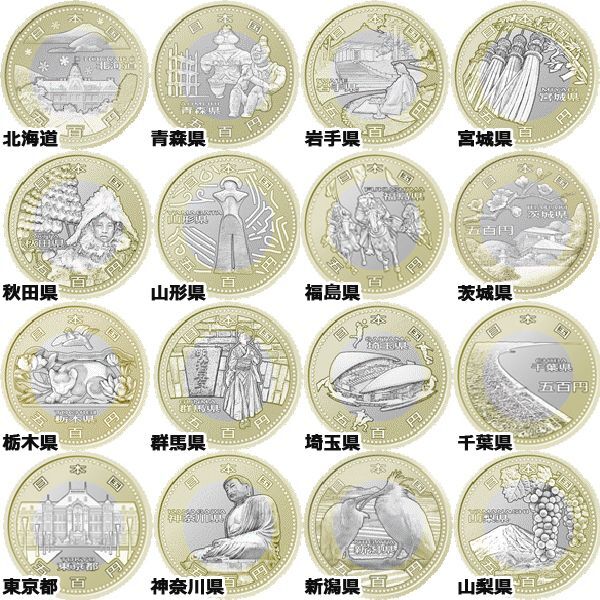 地方自治法施行60周年500円クラッド貨幣Aセット