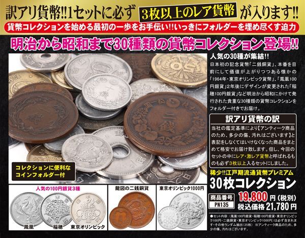 明治の貨幣コレクション二十銭銀貨