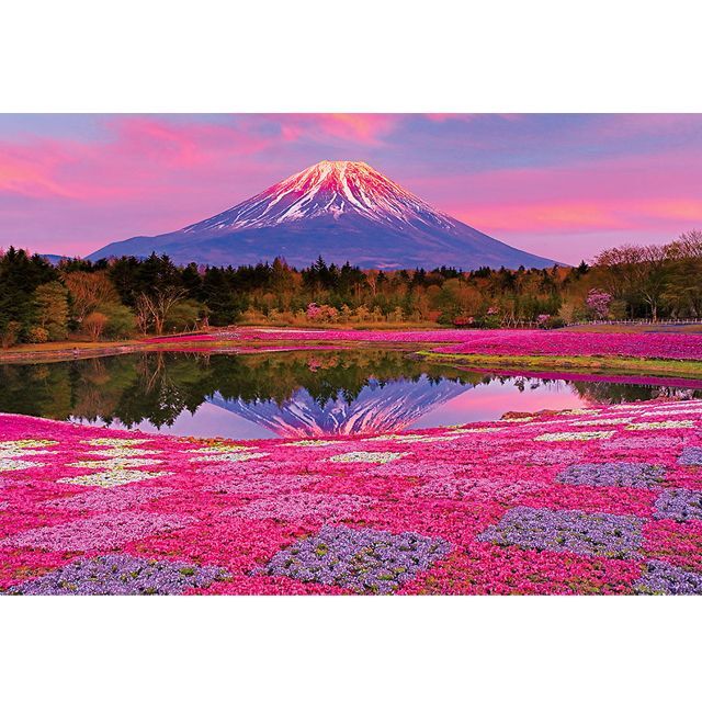 ジグソー日本の風景「夕陽に染まる富士」フレームセット（1000マイクロP）