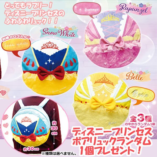 2023年プリンセスカレンダー＋ディズニープリンセスボアリュックプレゼント