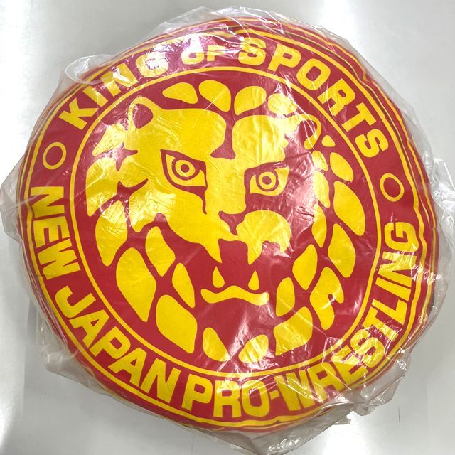 新日本プロレスリングライオンマークドラムクッションTOP-011