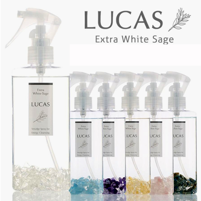 LUCAS[ルカス]パワーストーン＋ホワイトセージ浄化スプレーガンタイプ