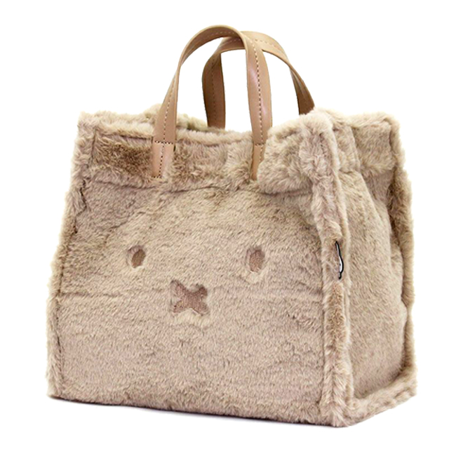 miffyファー2WAYトートバッグ「ミッフィーフェイス」SFL-6033 miffyファー2WAYトートバッグ「ミッフィーフェイス」SFL-6033