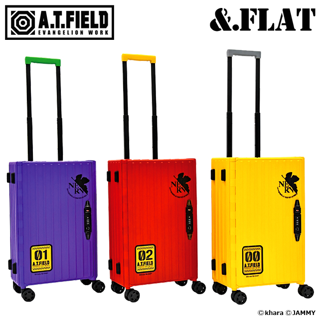 & .FLAT[アンドフラット]A.T.FIELD EVANGELION WORKコンパクトキャリーツールケース (弐号機 零号機 初号機 撥水加工)