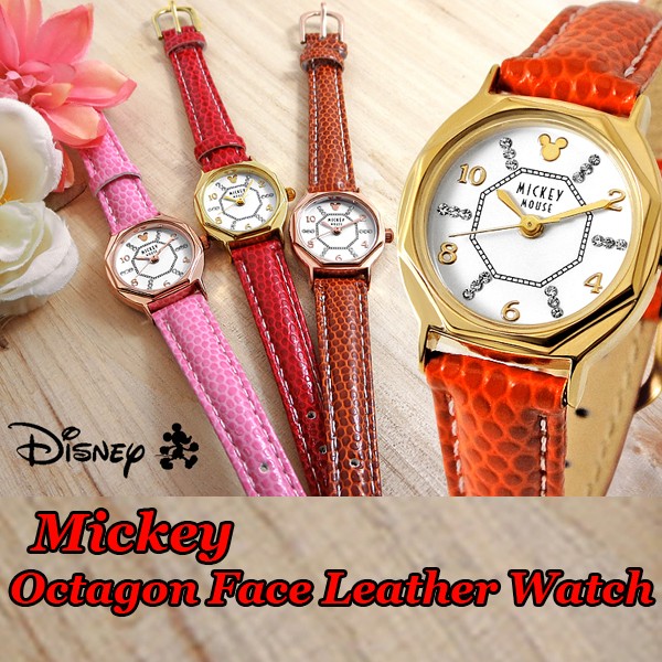 Disneyミッキー八角形腕時計(ディズニー,DISNEY,ウォッチ,レディース 