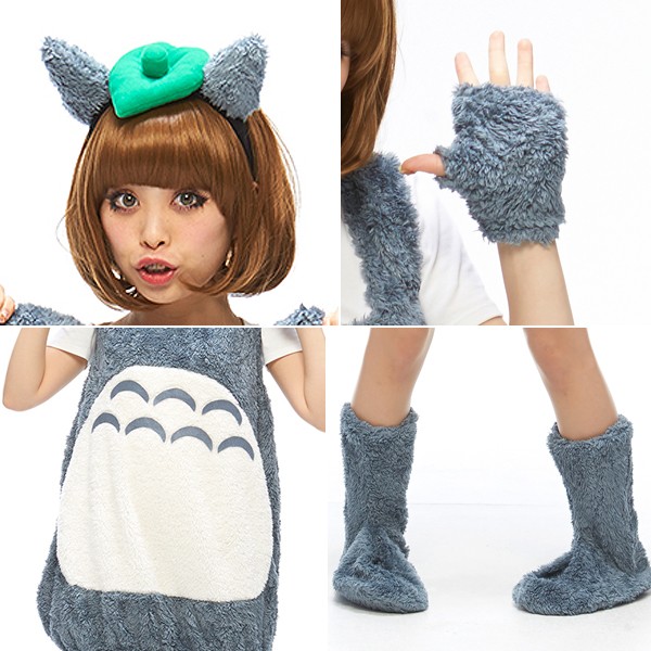 ハロウィンコスプレ「ふわもこ森の妖精」 (カチューシャ,手袋,ブーツカバー,となりの,衣装,アニメコスチューム,パーティー) ハロウィンコスプレ「ふわもこ森の妖精」 (カチューシャ,手袋,ブーツカバー,となりの,衣装,アニメコスチューム,パーティー)