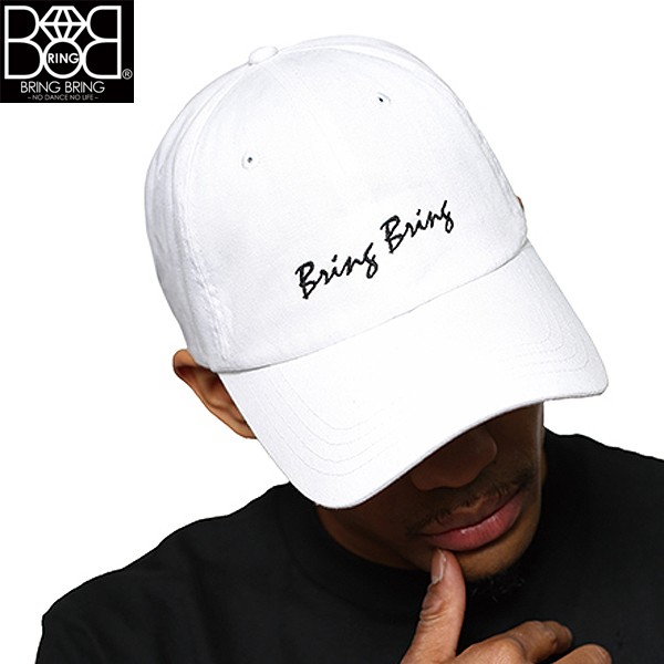 ブリンブリンボールキャップ 白 Bring Bring ベースボールキャップ 男女兼用 帽子 Cap B系 ヒップホップ Rg sb007