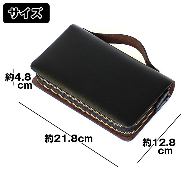 Ciencia シエンシア スペインレザー ダブルzipクラッチウォレットバッグ カバン 牛革 クラッチバッグ ミニセカンド スマホ Ron 4 Ciencia シエンシア スペインレザー ダブルzipクラッチウォレットバッグ カバン 牛革 クラッチバッグ ミニセカンド スマホ Ron 4
